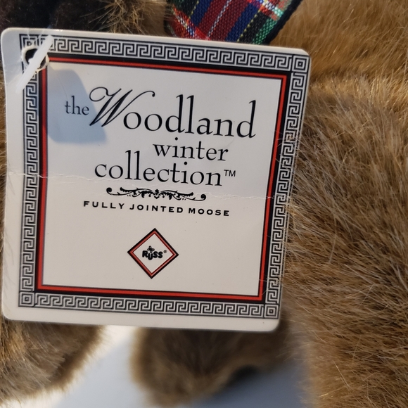 Mooose Russ Mac Moose 6" Plush Stuffed Animal Fully Jointed Woodland Collection - Picture 2 of 16